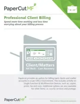 Papercut, Mf, Professional Client Billing, Mega Business Systems